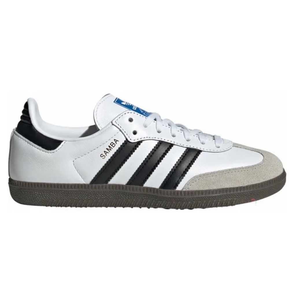 adidas sambas- cloud white core black